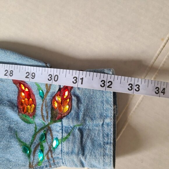 Vintage LEVI'S JEANS FOR WOMEN SHIRT Women's Jean Beaded LongSleeve - Picture 16 of 16